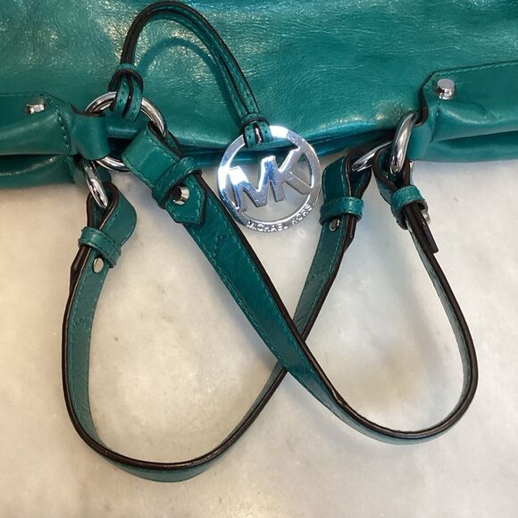 Michael Kors Fallon Zip Tosca Leather Satchel Shoulder Bag - Picture 10 of 14